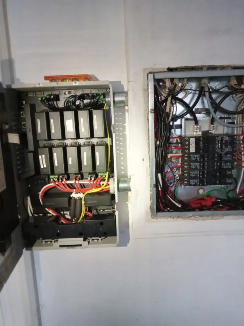 Electrical panel upgrade completed for Security Camera Wiring in Lenox